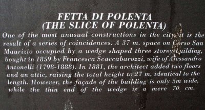 Turin - The slice of Polenta