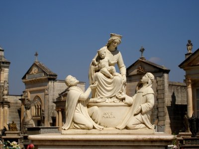 Cemetary of  small town of the south Italy