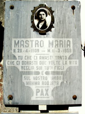 in memory of the mother