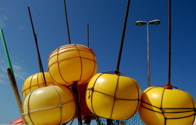 yellow buoys