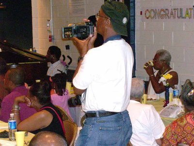 Ted Mungin behind the movie camera