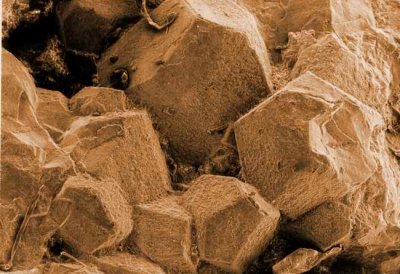 Microcristaux d'hmatite (x300)