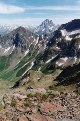 L'Ossau, entre pic d'Aule et pic Gazies