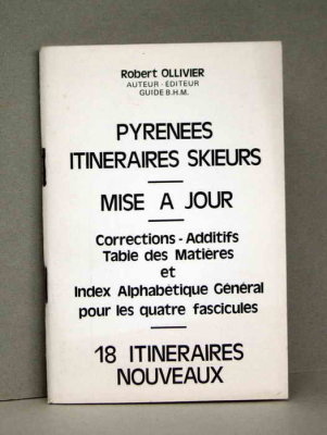 Pyrnes - Itinraires skieurs - Mise  Jour 1975