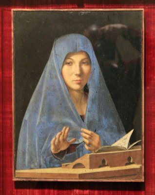 Palermo Palazzo Abatellis - Lady of the Annunciation by Antonello da Messina