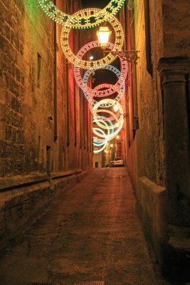 Christmas lights in Palermo