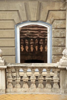 Window reflection in Budapest