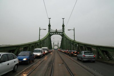 Traffic on Liberty Bridge