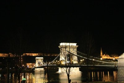Chain Bridge by night