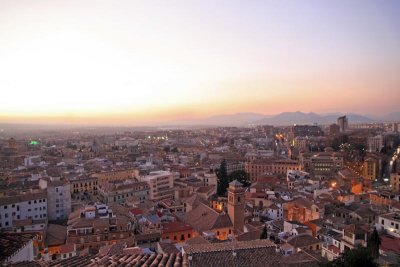 Granada panorama at dusk