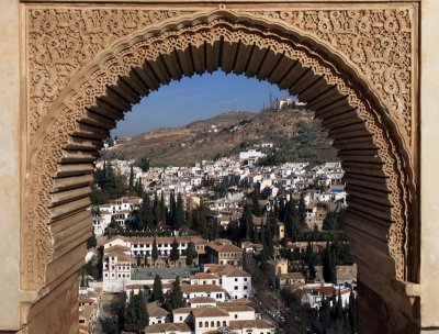 Granada - Alhambra - view of Albaicin