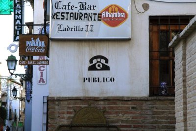 Public telephone in Albaicin