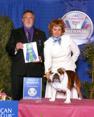 Eukanuba National Championship, Award of Excellence