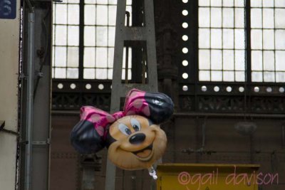 Mickey at the station
