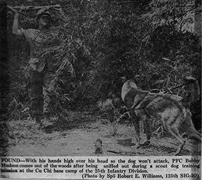 PFC Hudson and Scout Dog Training