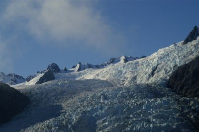 Helicopter view of around Fox and Franz Josef Glaciers