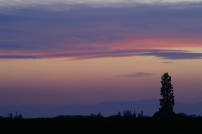 Sunset over Winchster near Christchurch