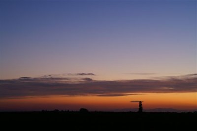 Sunset over Winchester near Christchurch