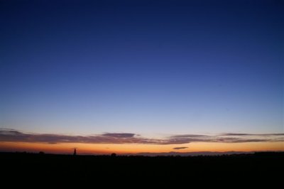 Sunset over Winchester near Christchurch