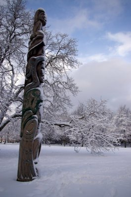 Snowy totem