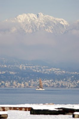 View of North Shore mountains