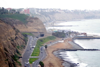 Cliffs and coastal highway