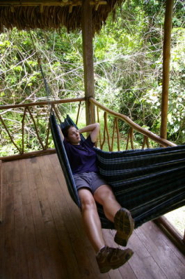 And even a hammock (but a few bugs kept us off of it)