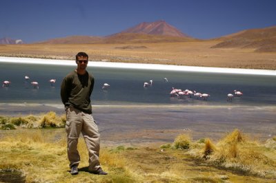 Just me and the flamingos...