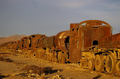 The train graveyard (no recycling in Bolivia)