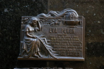 Eva 'Evita' Peron's grave