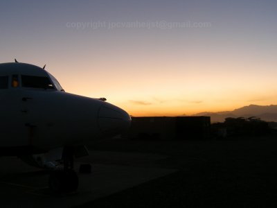 Sunset  and the Fokker