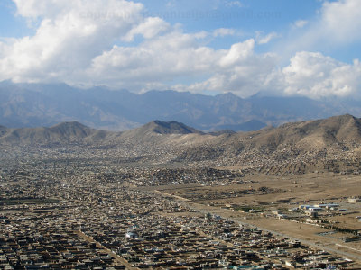 Kabul after takeoff