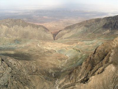 The mountain range just south of Mazar