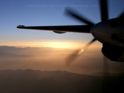 Sunrise above Afghanistan