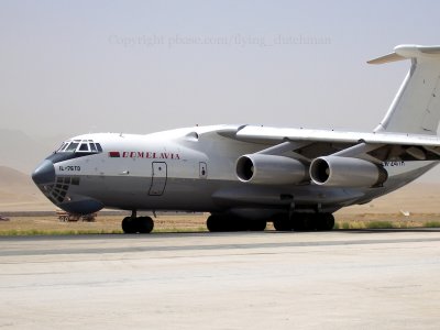 IL76 taxing out for departure