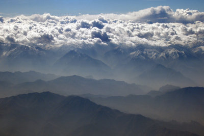 Afghan valley and clouds