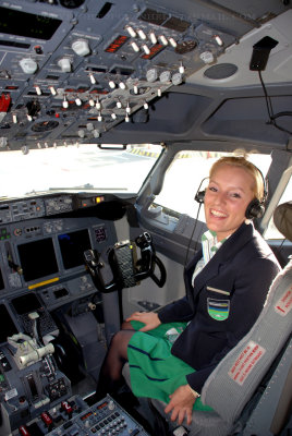 Szan in the cockpit