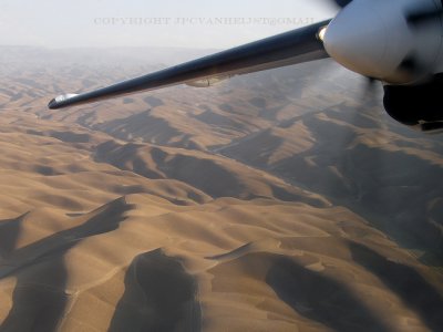 Turning over the dunes near Meymaneh