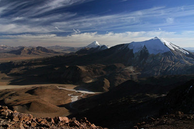 View from Guallatire at 5800m