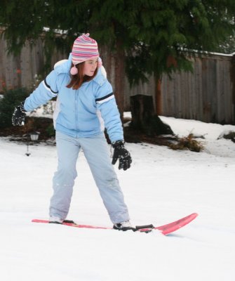 shredding snow