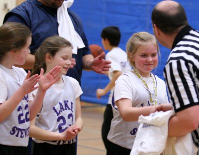 Cassidy T getting her medal