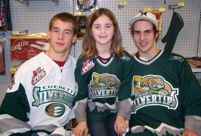 Hailey with Jonathan Harty & Kyle Beach