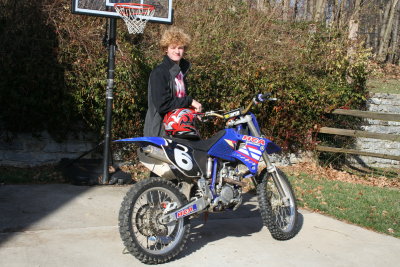 adam with new dirt bike