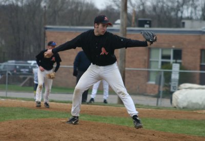 andrew on the mound at ahs