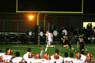 into the endzone