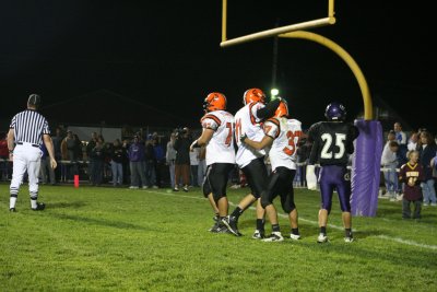 celebration in the end zone