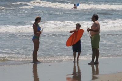 on the beach