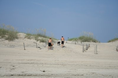 on the dunes