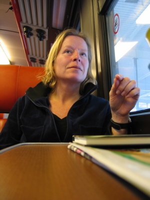 Mar in the train