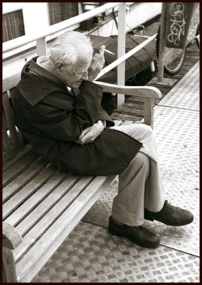 on the bench